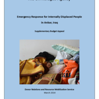 Emergency Response for Internally Displaced People in Anbar, Iraq, March 2014 