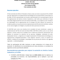 High Commissioner Structured Dialogue on UNHCR‐IFRC‐NGO Partnership- San Salvador Mission Report (in Spanish)