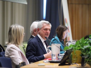 The UN High Commissioner for Refugees, Filippo Grandi, delivering his statement during the Special Meeting on Forced Displacement and Refugee Protection.