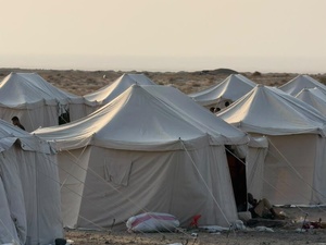 Tents in a camp for internally displaced people