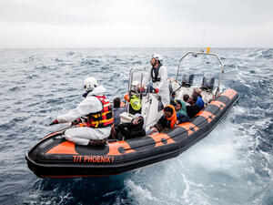 Malta. On board the Phoenix