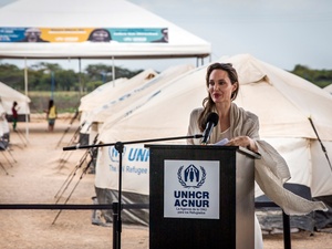 Colombia. Visit by UNHCR Special Envoy Angelina Jolie