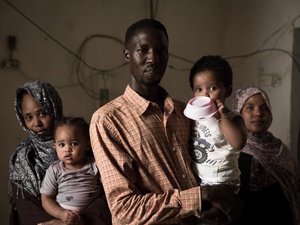 Libya. Sudanese caregiver hosts fellow refugees through UNHCR programme