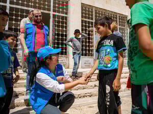 Syria. UNHCR teams travel long distances to newly accessible areas to reach the most vulnerable in Aleppo