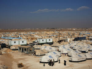 Jordan. Vulnerable to cold in Za'atari refugee camp