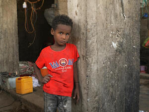 Yemen. Displaced families in Lahj
