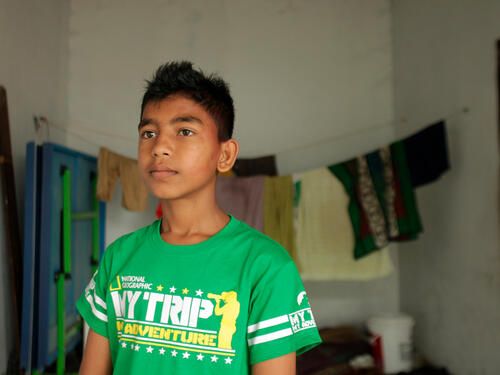 Indonesia. Rohingya siblings split by tragedy