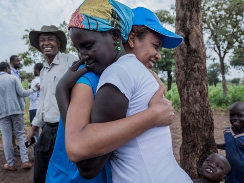 Ethiopia. UNHCR High Profile Supporter Betty G meets refugees