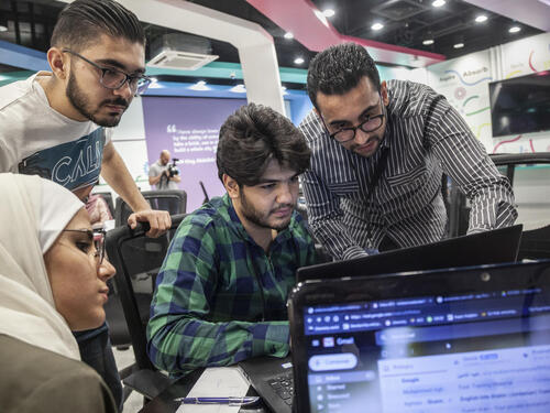 Jordan. In April 2018 Syrian refugee Ehab Kahwati establishes his startup company, Drag IoT, in Amman, City of Light.