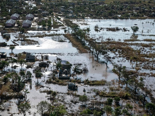 Mozambique. Aerial view of Beira