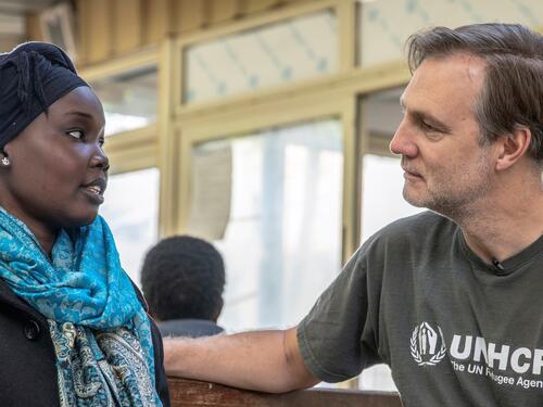 'From Syria to safety: actor David Morrissey meets a refugee family' video thumbnail