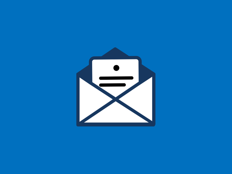 Icon of an email 