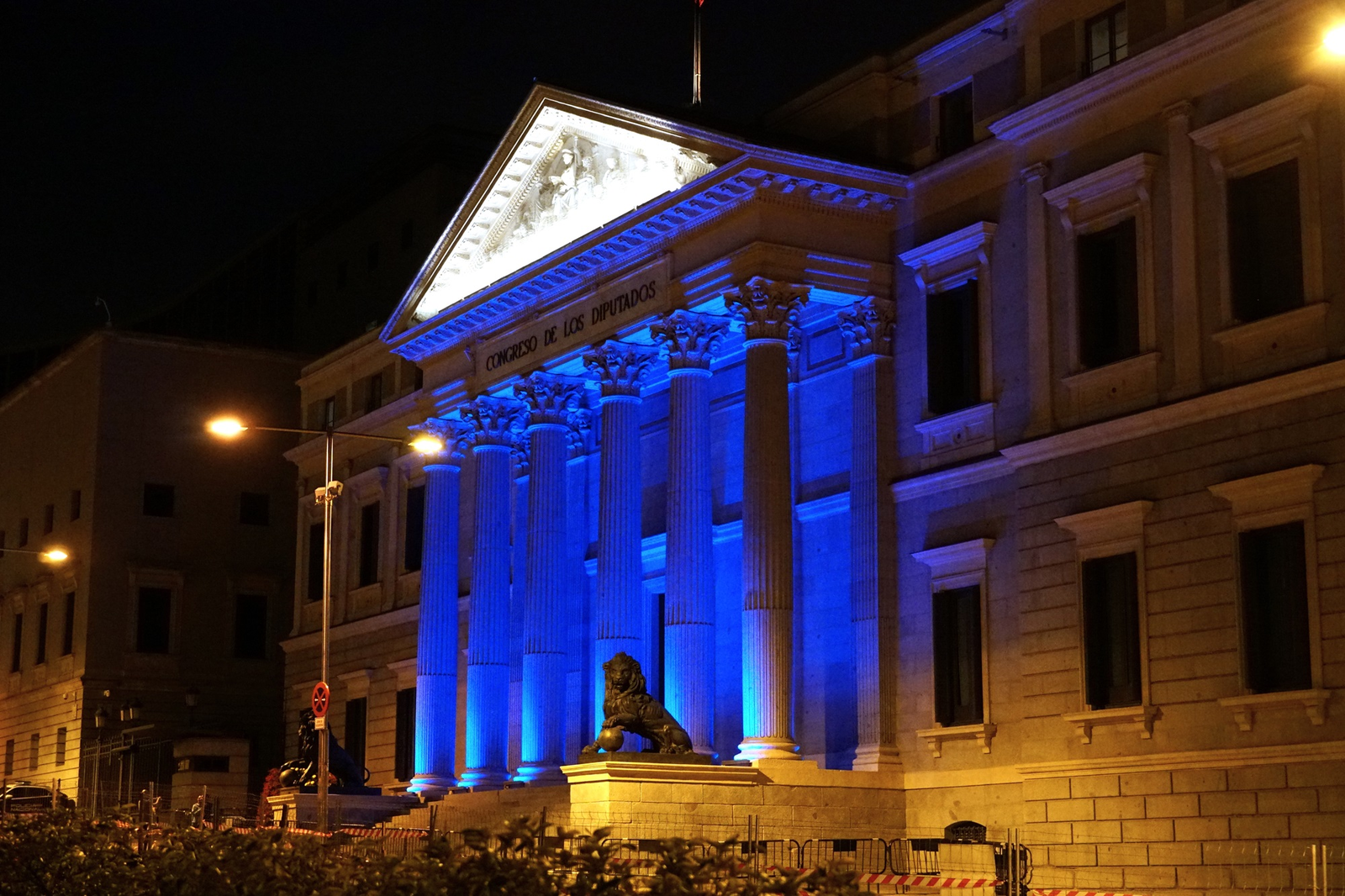 Building in Blue - Madrid, Spain