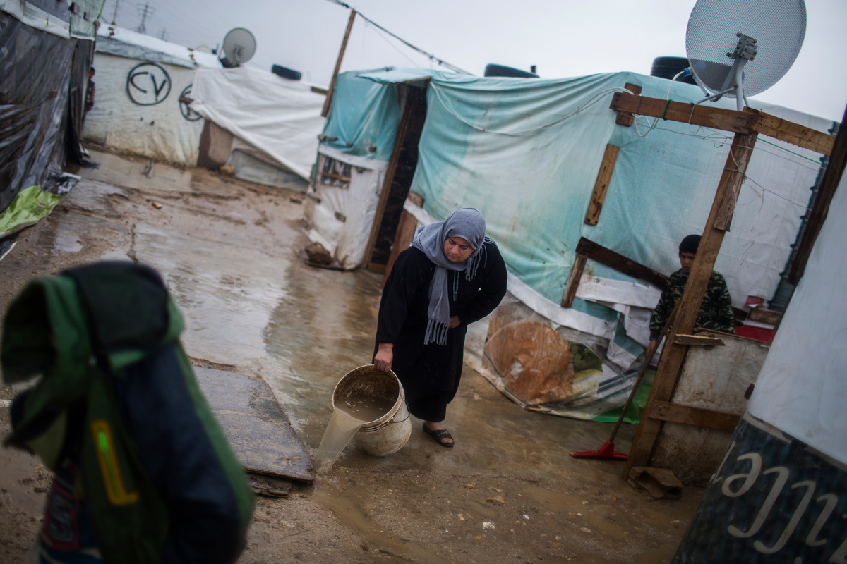 Lebanon. Syrian refugees facing the winter