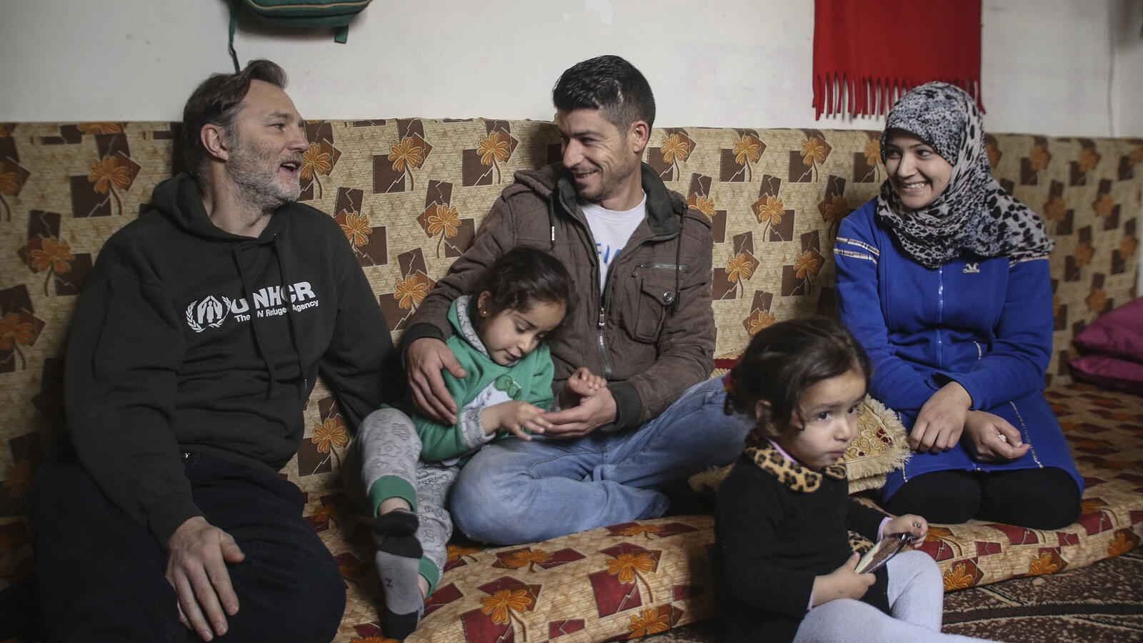 UNHCR Goodwill Ambassador David Morrissey meets Syrian refugees in Lebanon