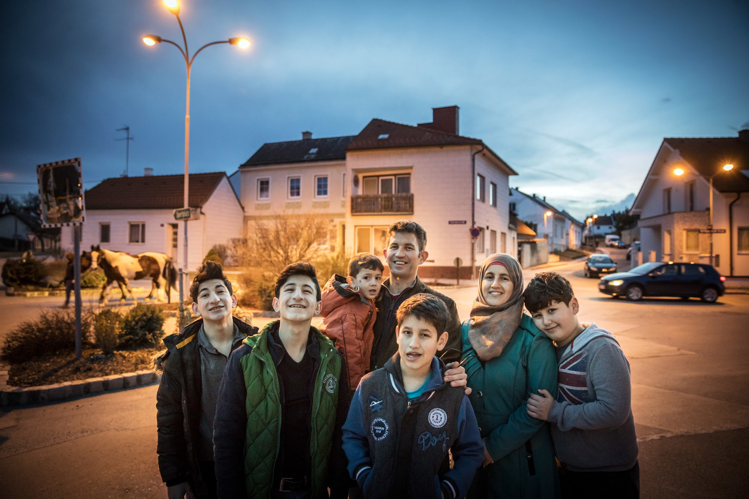 Austria. Refugees long for reunion with loved ones left behind.