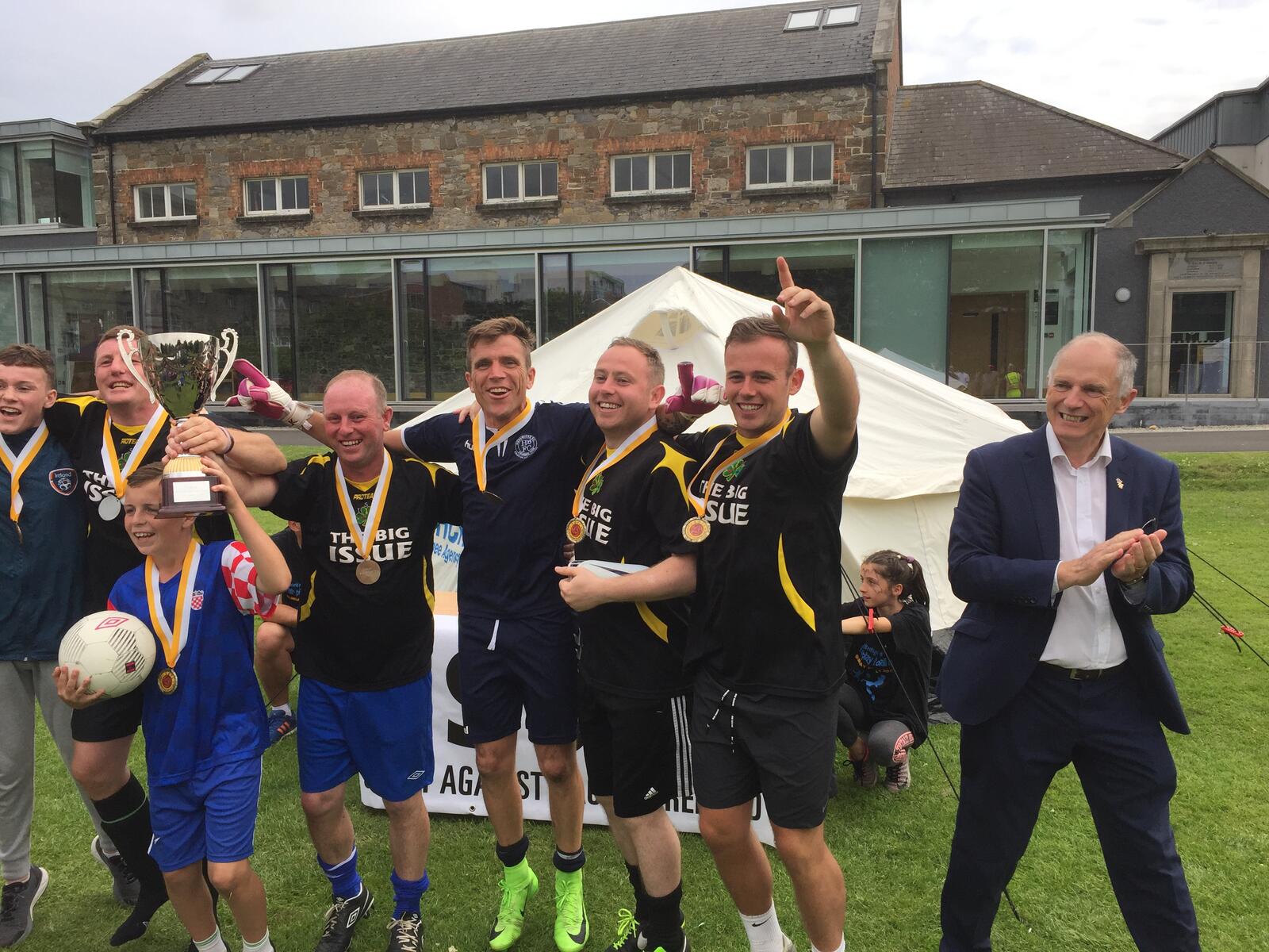2017 Men's Winners Street League with Minister of State at the Department of Justice & Equality, David Stanton T.D.
