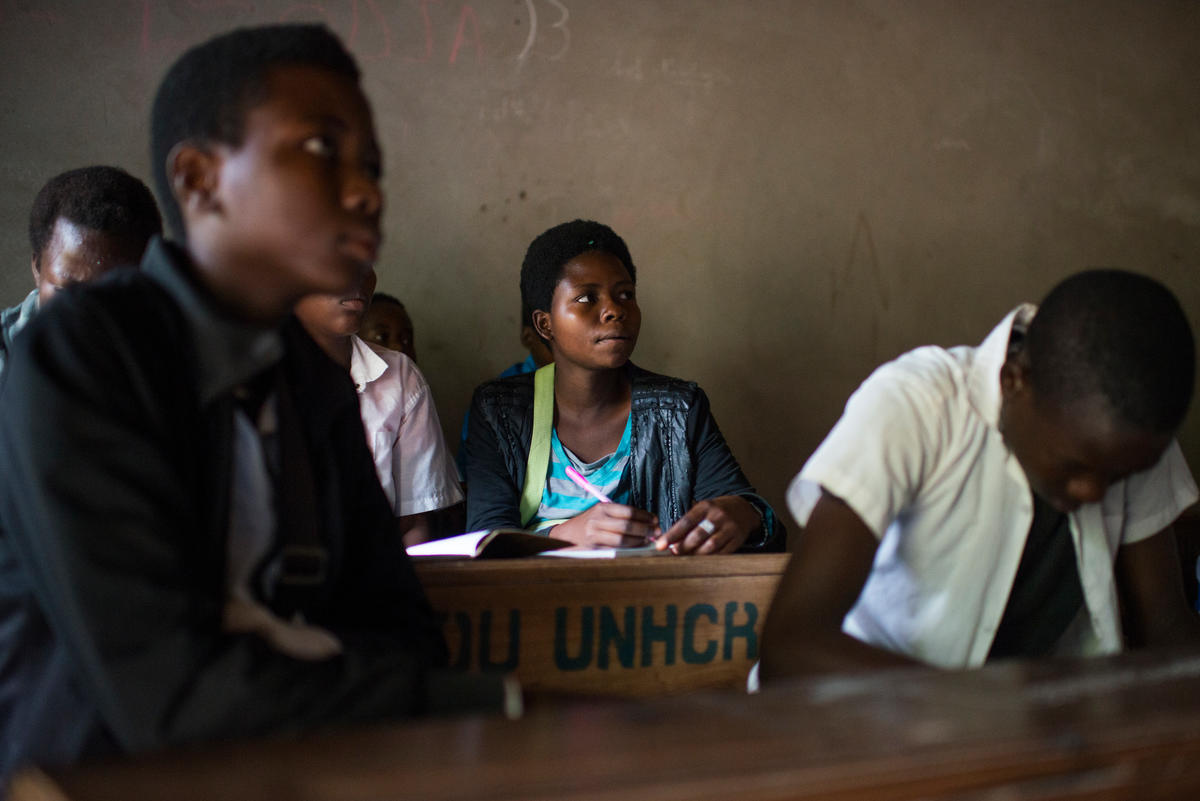 Democratic Republic of the Congo. Burundian footballer wows her camp