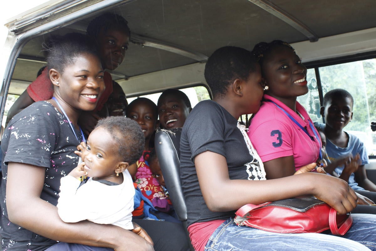 Nigeria. Cameroonian refugees relocated to Adagom settlement