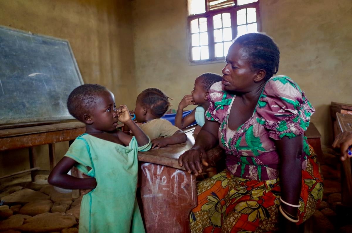 Democratic Republic of Congo. IDPs in collective centers in Oicha, Beni territory, North Kivu