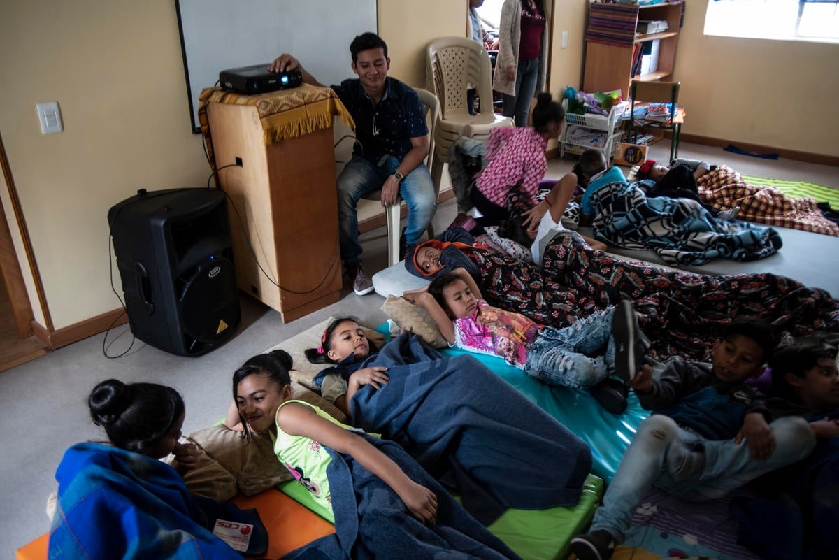 Colombia. Therapeutic day centre for Venezuelan children readies them for school