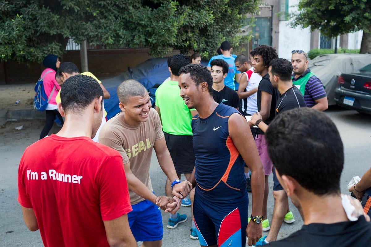 Egypt. Once he ran for his life, now running is Somali refugee's passion