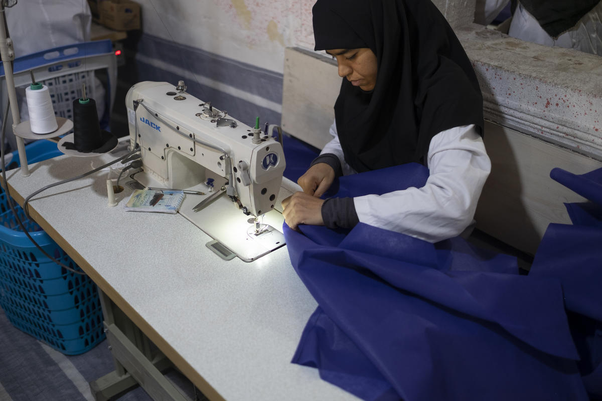 Iran. Afghan widow sets up small business employing fellow refugees