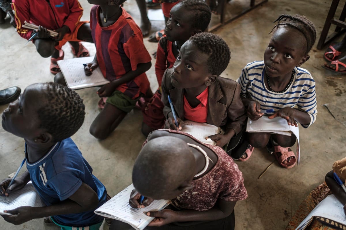 Ethiopia. Refugee teacher believes that education is the key to a brighter future in his homeland of South Sudan