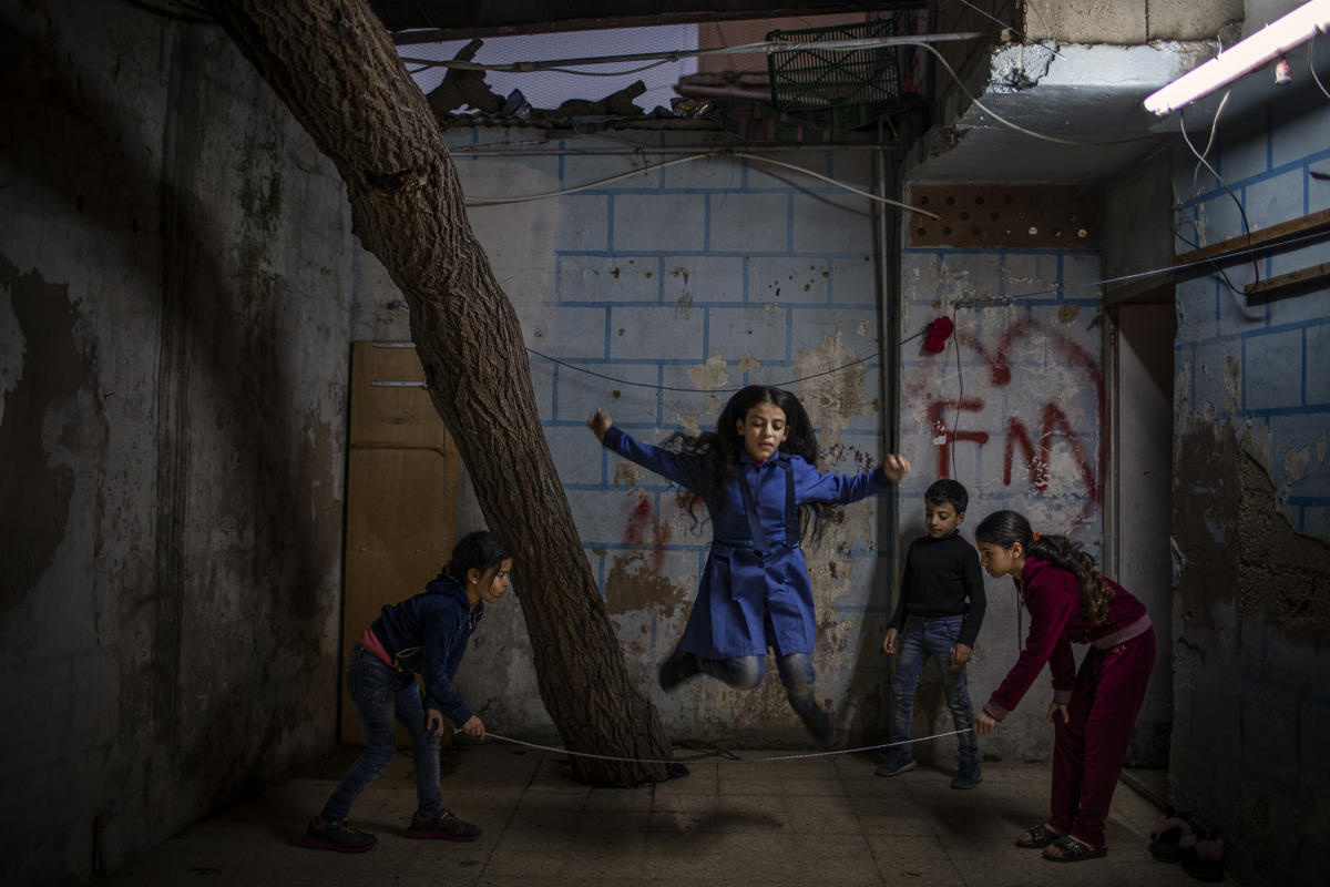 Jordan. Nine years of conflict weigh heavy on Syrian refugee girl