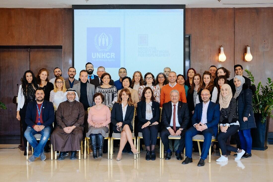 UNHCR UN Refugee Agency, The Middle East and North Africa Civil Society Network for Displacement (MENA CSND): Participants of the MENA CSND Planning Meeting posing for a picture 