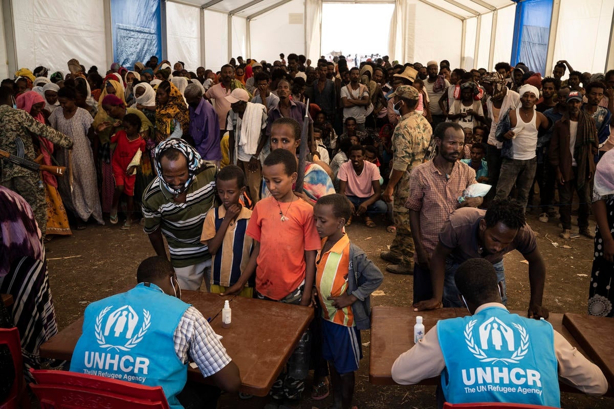 Sudan. Ethiopians fleeing violence in Tigray region receive UNHCR assistance