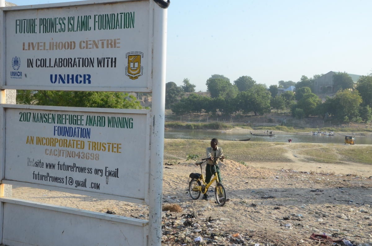 Nigeria. Internally displaced in Mohammed Goni International Stadium camp