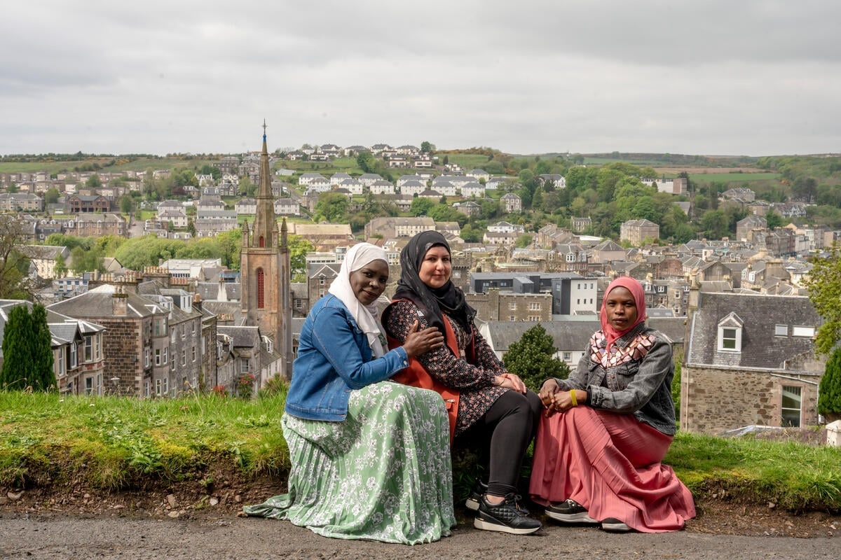 United Kingdom. Great British Welcome Story: Wafa Murad, resettlement and the Rothesay community, Rothesay, Isle of Bute