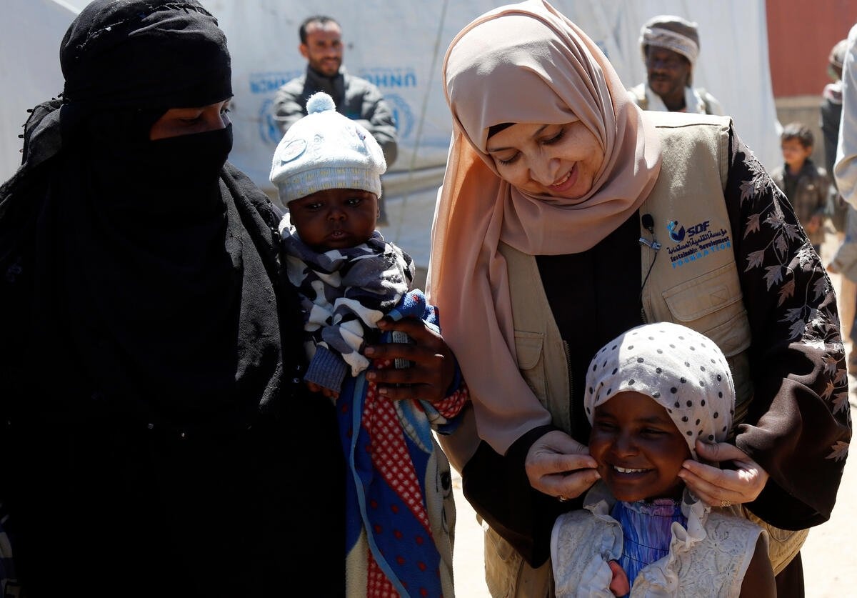 Yemen. Yemeni humanitarian worker wins UNHCR Nansen Middle East and North Africa Award.
