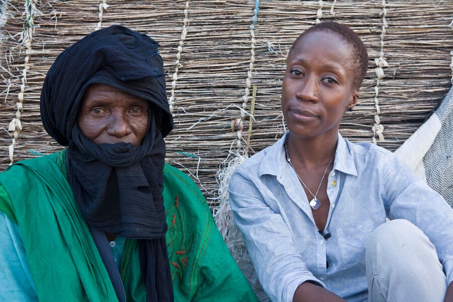 Burkina Faso / Rokia Traore in Goudoubo Refugee camp