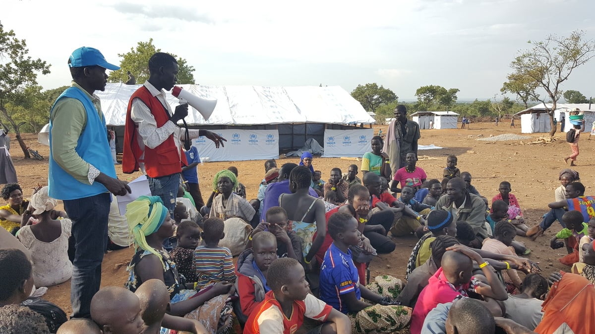 Uganda. Reaching safety with a friendly neighbor