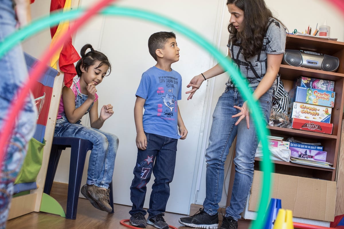 Lebanon. Therapy helps Syrian family cope with trauma of war