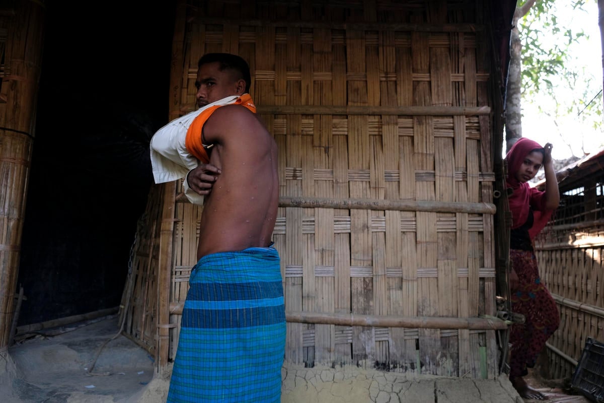Bangladesh. The Rohingya refugees who fled Myanmar to safety in Cox's Bazar