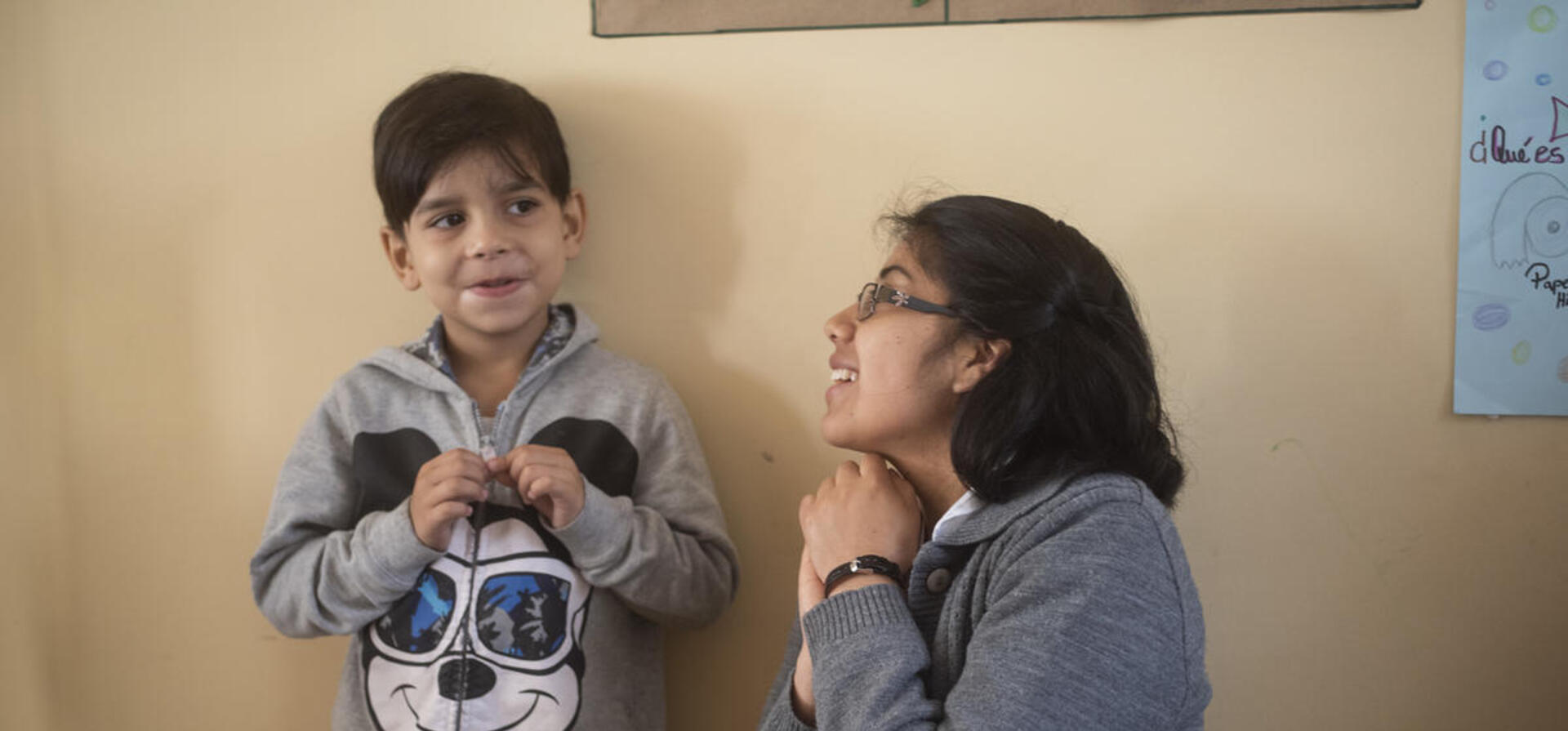 Colombia. Therapeutic day centre for Venezuelan children readies them for school