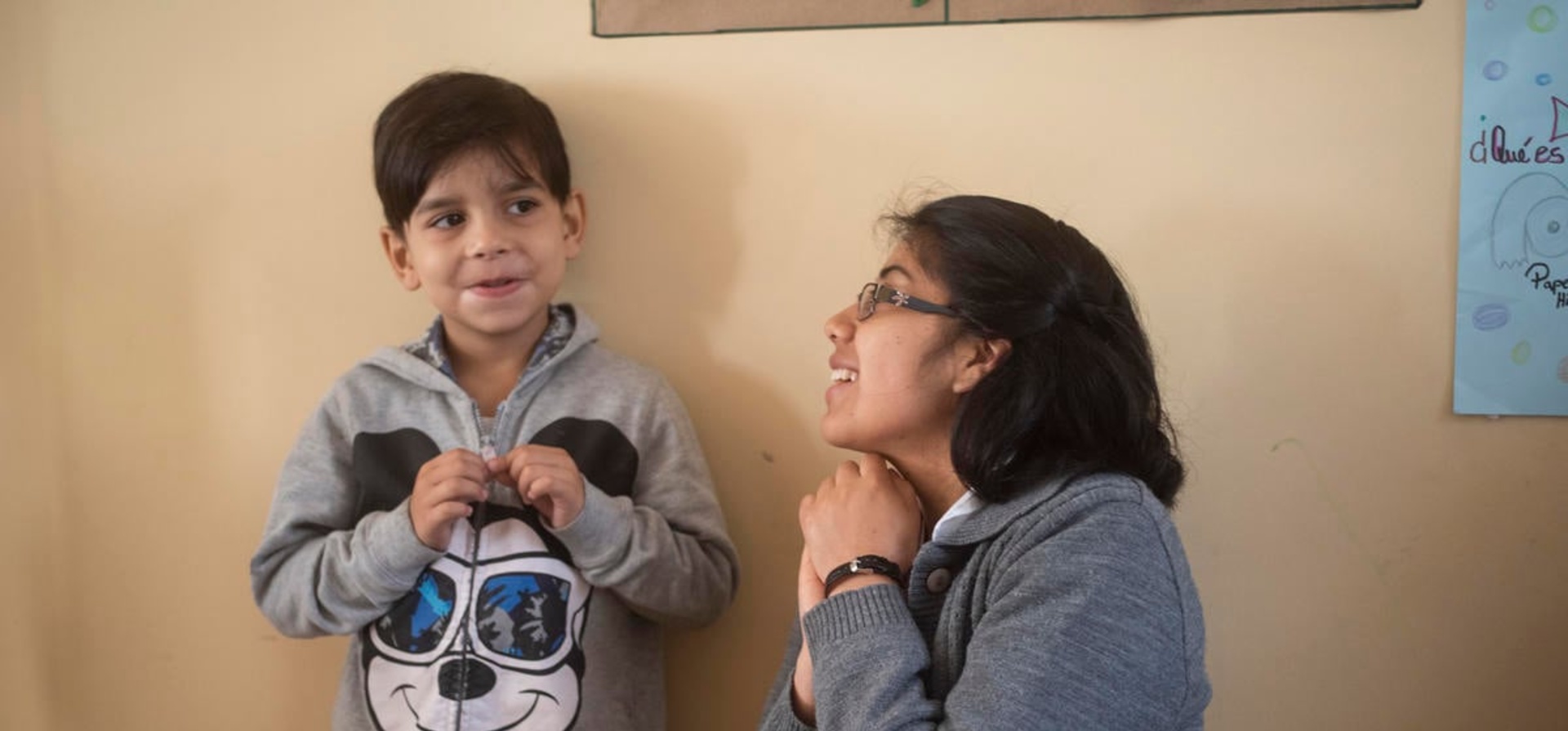 Colombia. Therapeutic day centre for Venezuelan children readies them for school