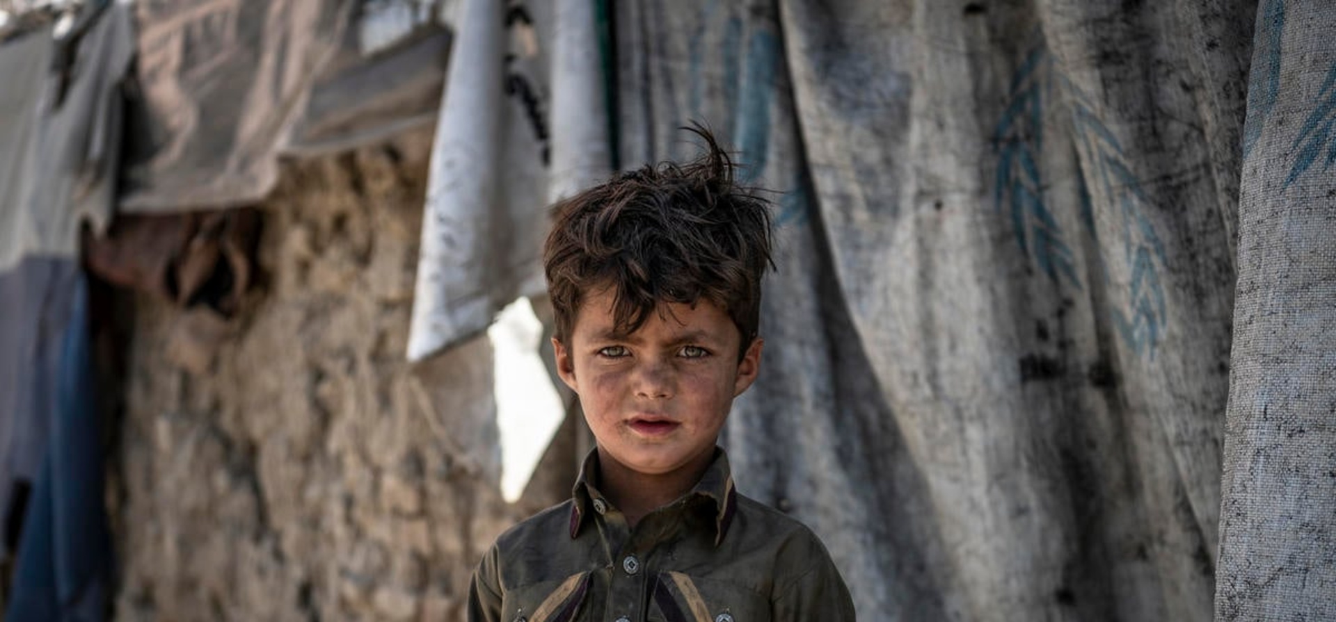 Afghanistan. Returnees from Pakistan live in a camp in Kabul