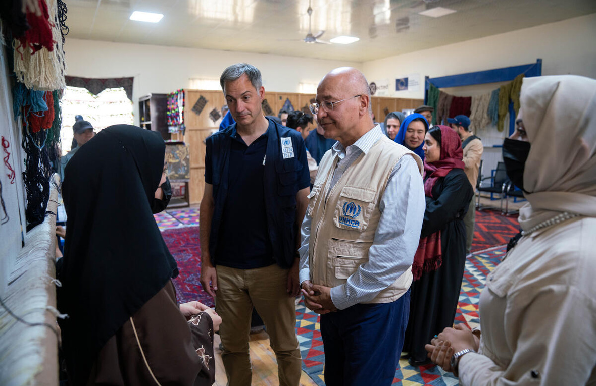 Afghanistan. UNHCR-supported carpet weaving centre creates livelihood opportunities for women