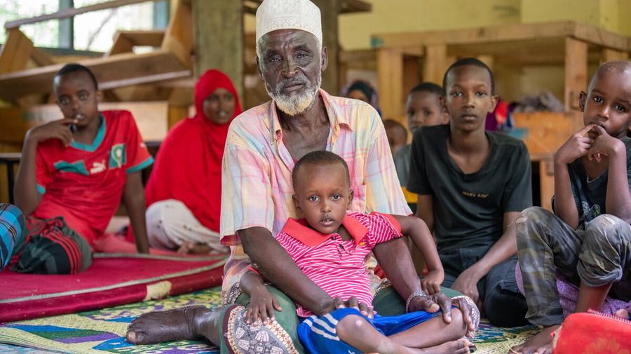 Kenya. Refugee families affected by floods forced to seek shelter in schools in Dadaab camps.