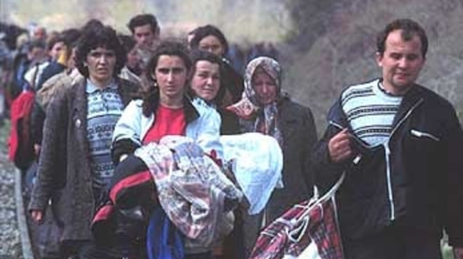 Hundreds of thousands of people fleeing the Balkans War sought asylum.