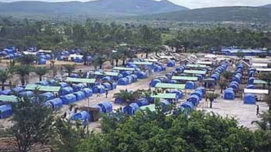 The Kinkole camp in the Democratic Republic of Congo, which High Commissioner Ruud Lubbers is scheduled to visit.