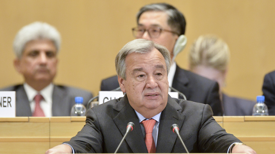 António Guterres, United Nations High Commissioner for Refugees during the Opening of the High-Level Segment on Africa