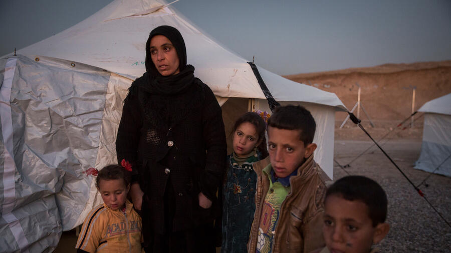 Iraq. Internally displaced Iraqis reach safety