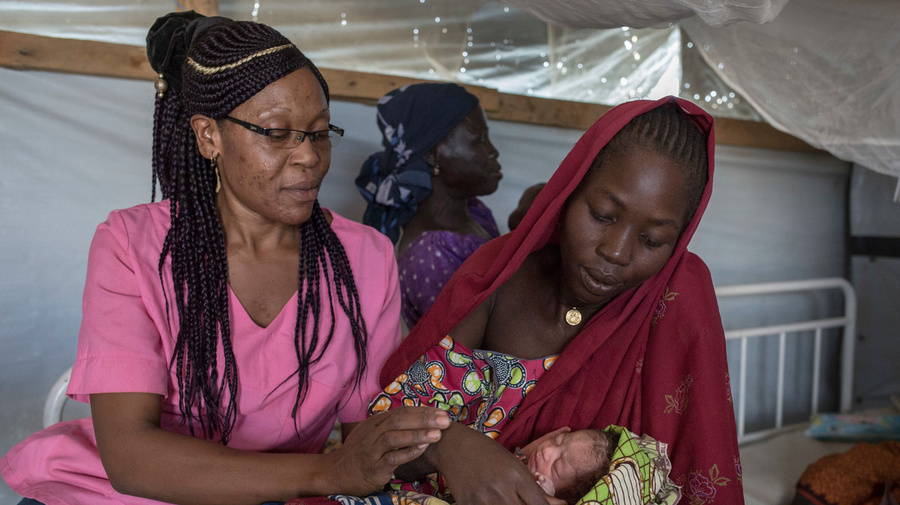 Cameroon. Maternity of Minawao refugee camp
