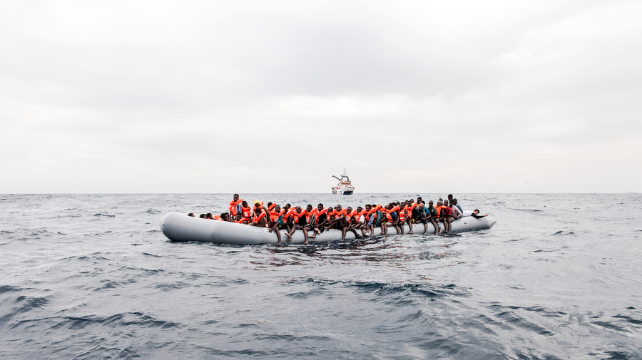 Malta. On board the Phoenix in the Mediterranean