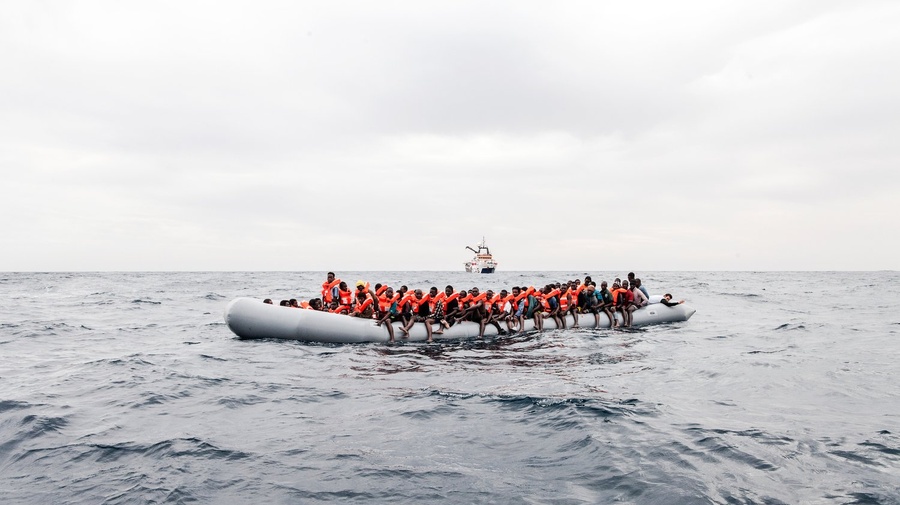 Malta. On board the Phoenix in the Mediterranean